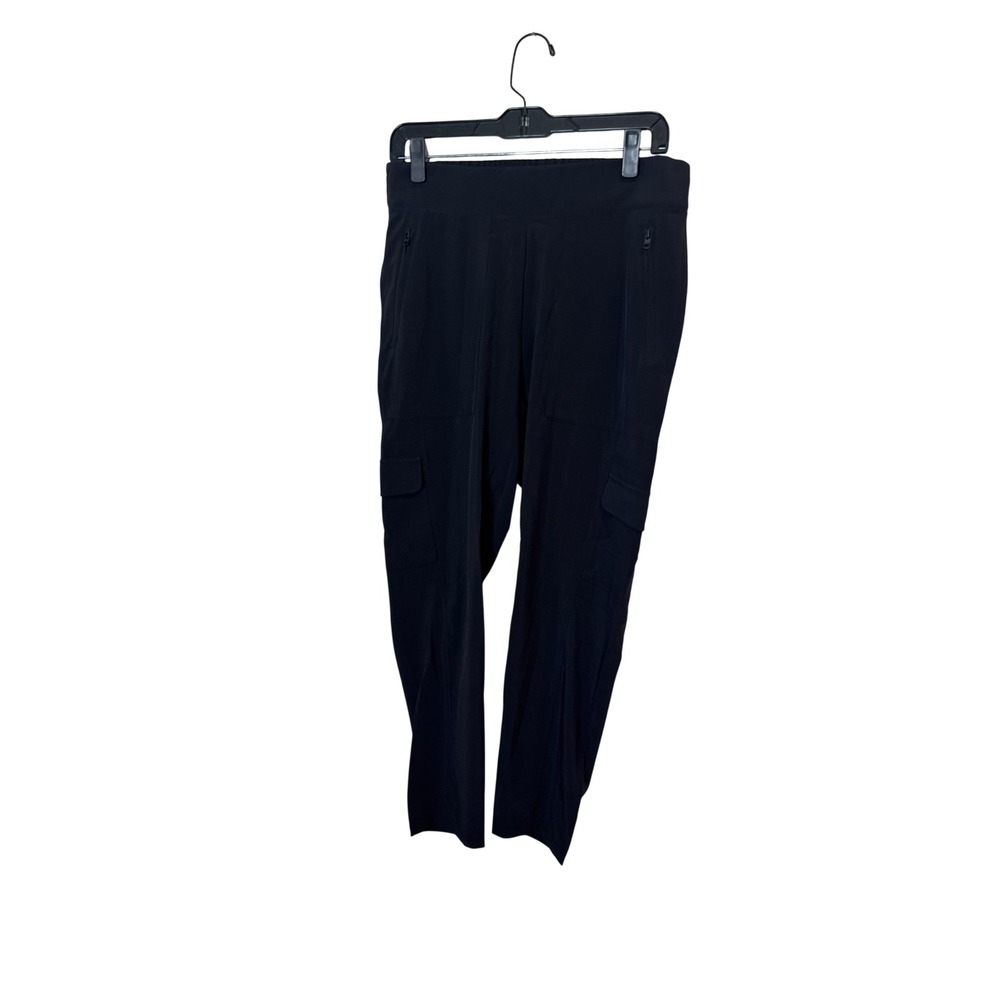 Athleta Jogger Pants Womens 8 Black Chelsea Cargo Featherweight Stretch Travel